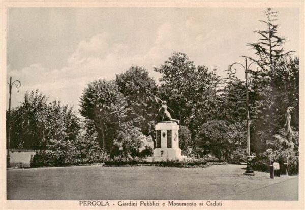 Pergola Pesaro Marche IT Giardini Pubblici e Monumento ai Caduti