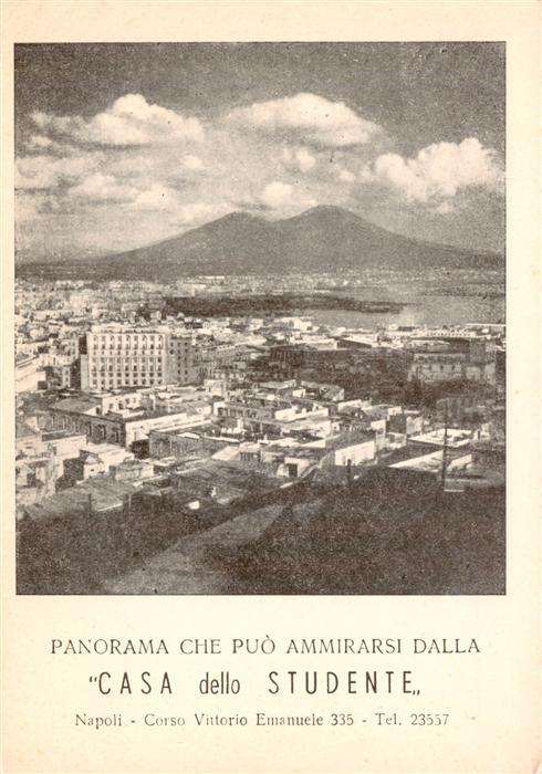 Napoli Neapel IT Panorama Che Puo Ammirarsi Dalla Casa dello Studente
