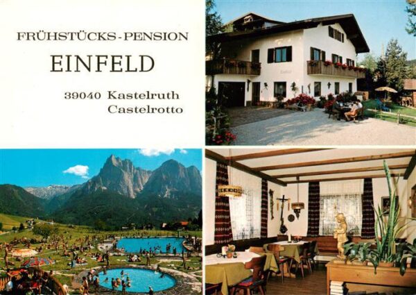 Kastelruth Suedtirol Fruehstueckspension Einfeld Panorama Gastraum