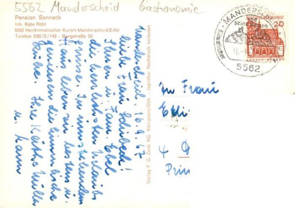 Manderscheid Eifel Pension Sonneck – Bild 2