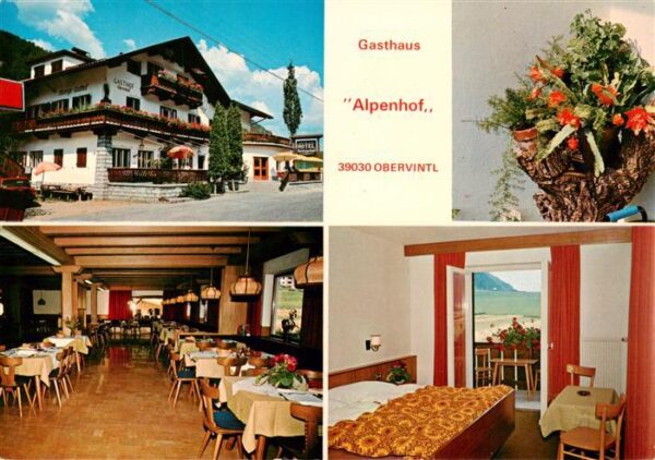 Obervintl Pustertal Suedtirol Gasthaus Alpenhof Gastraum Zimmer