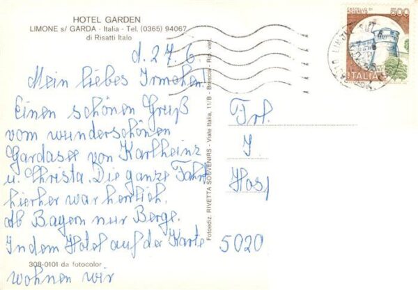 Limone sul Garda IT Hotel Garden Schwimmbad Gastraum – Bild 2