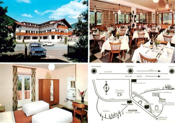 Morter Vinschgau IT Hotel Pension Krone Gastraum Gaestezimmer