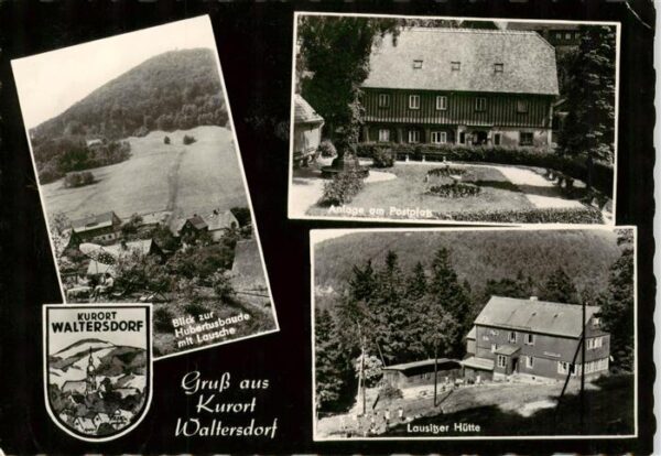 Waltersdorf Bad Waltersdorf Hubertusbaude mit Lausche Anlage am Postplatz Lausit