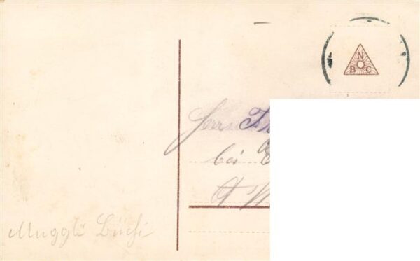 Foto RLK Nr. Nr. 5409/2 Prosit Neujahr Kind Schliten – Bild 2