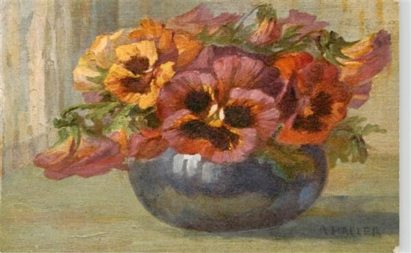 Haller Anna Nr. 227 Vase Bluemen