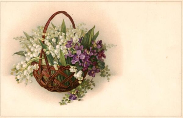 Verlag Meissner und Buch Nr.2183 Korb Blumen