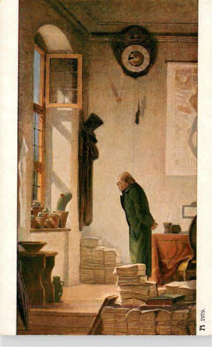 Spitzweg Carl Kuenstlerkarte Nr. 2979 Kaktus Ackermanns