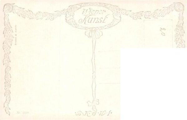Verlag Wiener Kunst Nr. Nr. 1190 Fruehlingsblumen Gottlieb von Kempf. – Bild 2