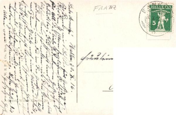 Franz Horst Kuenstlerkarte Freunde am Fenster – Bild 2