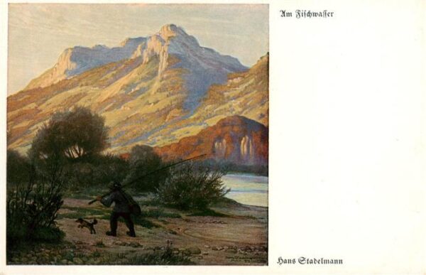 Stadelmann Hans Kuenstlerkarte Am Tifschwaffel
