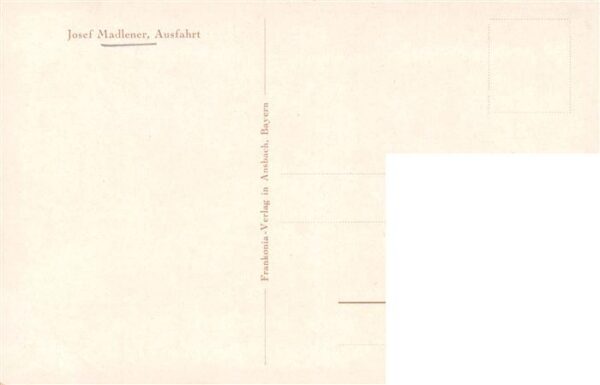 Madlener Josef Kuenstlerkarte Ausfahrt – Bild 2