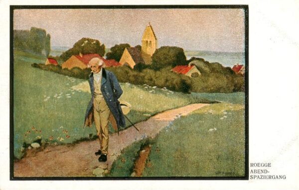 Roegge Kuenstlerkarte Abendspaziergang