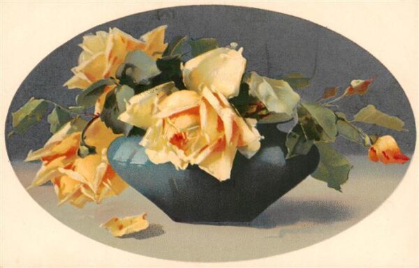 Verlag Meissner und Buch gelbe Rosen