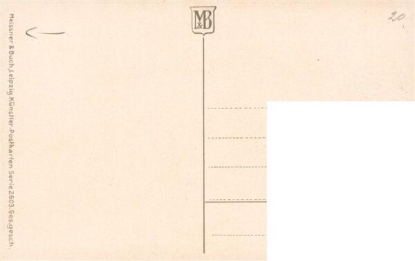 Verlag Meissner und Buch Kunz. Meyer Waldeck K-M-W Blumen Vase – Bild 2