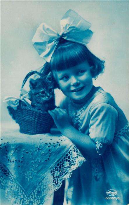Foto Amag Nr. Nr. 63065/5 Kind Katze