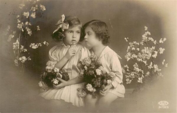 Foto BNK Nr. Nr.34725/5 Kinder Blumen