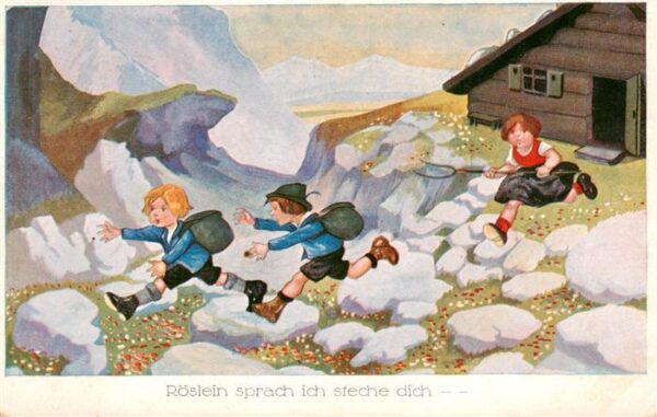 Maerchen Sagen fairy tale conte Roeslein sprach ich steche dich...