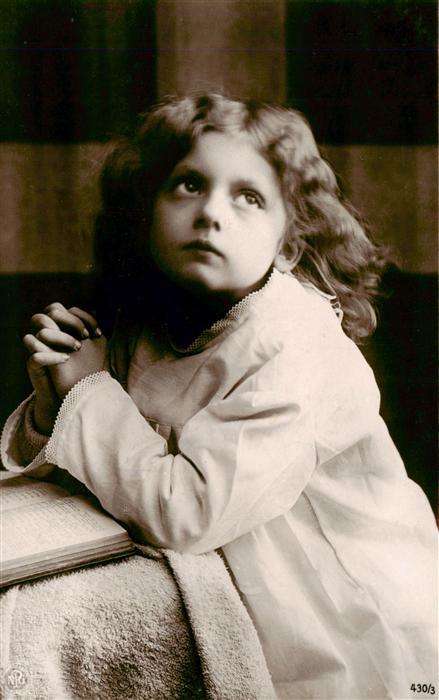 Foto NPG Nr. Nr. 430/3 Kind Buch Betten