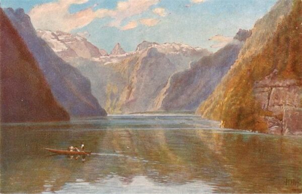 Hoffmann Heinrich Kuenstlerkarte Der Koenigssee vom Malerwinkel