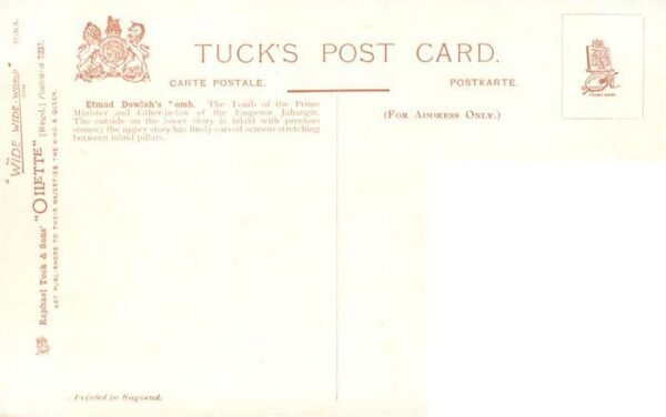 Verlag Tucks Oilette Serie Nr. Nr. 7237 Etmad ACRA – Bild 2
