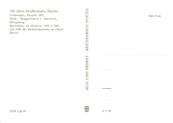 Strassenbahn Tramway-- Goerlitz – Bild 2