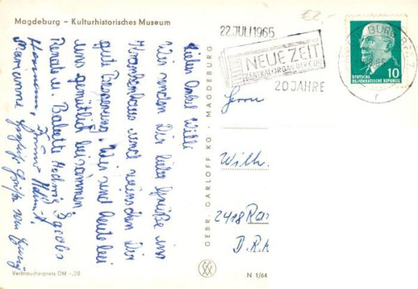 Strassenbahn Tramway-- Magdeburg – Bild 2