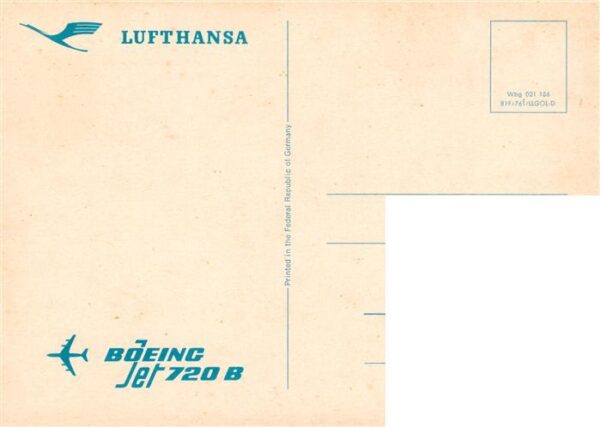 Flugzeuge Zivil Lufthansa Boeing Jet 720 B – Bild 2