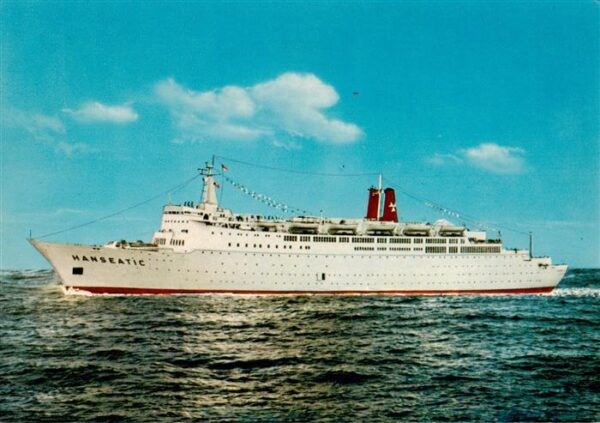Dampfer Oceanliner Atlantik Linie TS Hanseatic