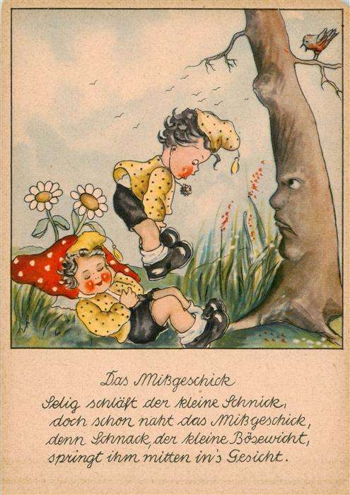 Zwerge Dwarfs Nains Das Missgeschick