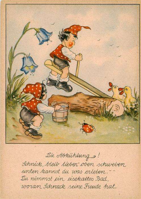 Zwerge Dwarfs Nains Die Abkuehlung