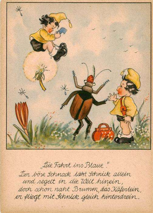 Zwerge Dwarfs Nains Die Fahrt ins Blaue