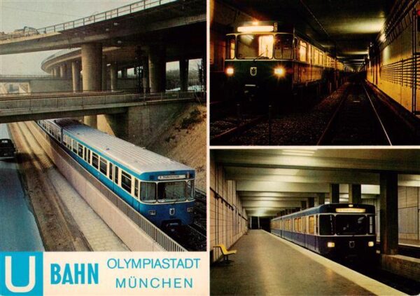 U-Bahn Subway Underground Metro Olympiastadt Muenchen