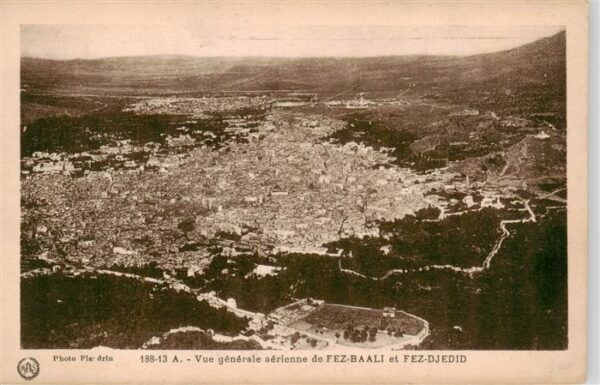 Baali Fez Fes Maroc Vue generale aerienne