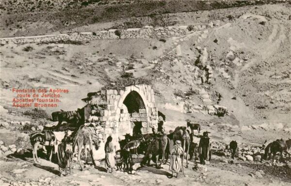 Jericho  Israel Apostel Brunnen