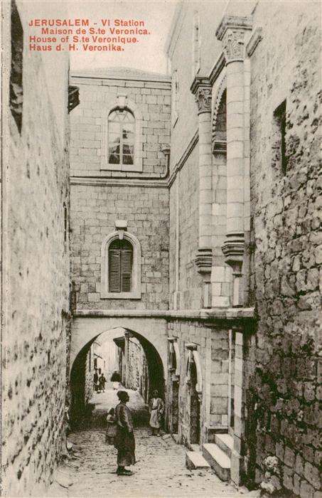 Jerusalem  Yerushalayim Israel Sechste Station Haus der Hl Veronika