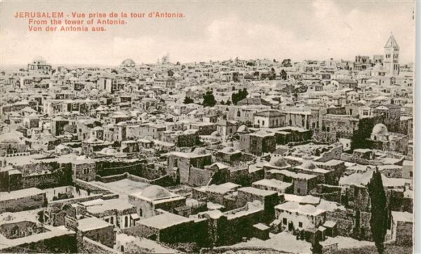 Jerusalem  Yerushalayim Israel Vue prise de la tour d'Antonia