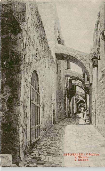 Jerusalem  Yerushalayim Israel Fuenfte Station