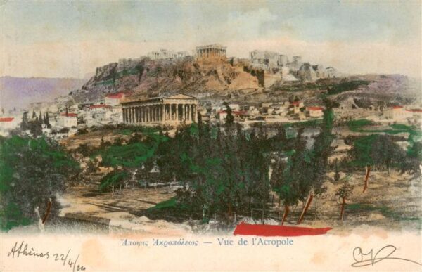 Athen Athenes Greece Vue de l'Acropole