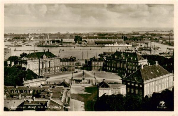 Kobenhavn Udsigt over Amalienborg Plads
