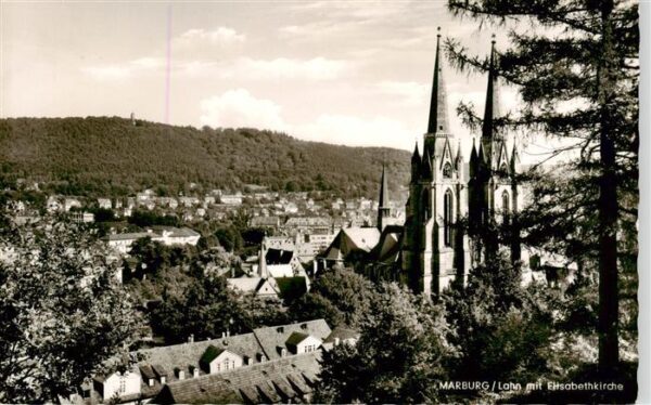 Marburg  Lahn mit Elisabethkirche