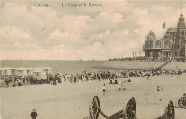 Ostende Oostende West-Vlaanderen Belgie La Plage et le Kursaal