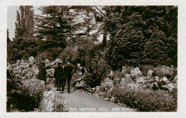 London  UK The Rockery and Dripping Well Kew Gardens