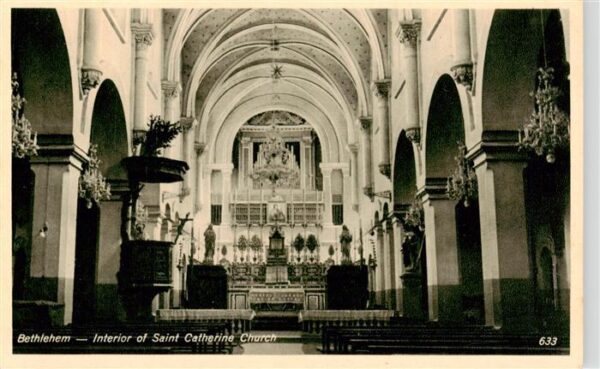 Bethlehem  Yerushalayim Israel Interior of Saint Catherine Church
