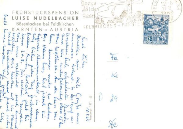 Feldkirchen Kaernten Fruehstueckspension Luise Nudelbacher Boesenlacken – Bild 2