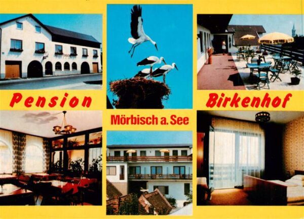 Moerbisch See Burgenland AT Pension Birkenhof Gastraeume Terrasse Zimmer