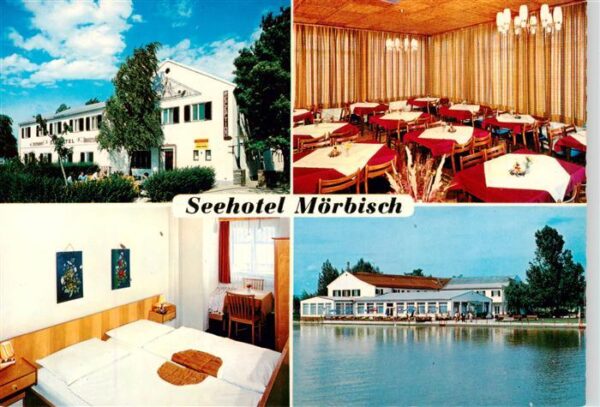 Moerbisch See Burgenland AT Seehotel Moerbisch Gastraum Zimmer Seepartie