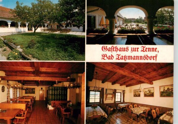 Bad Tatzmannsdorf Burgenland AT Gasthaus zur Tenne Gastraeume Terrasse