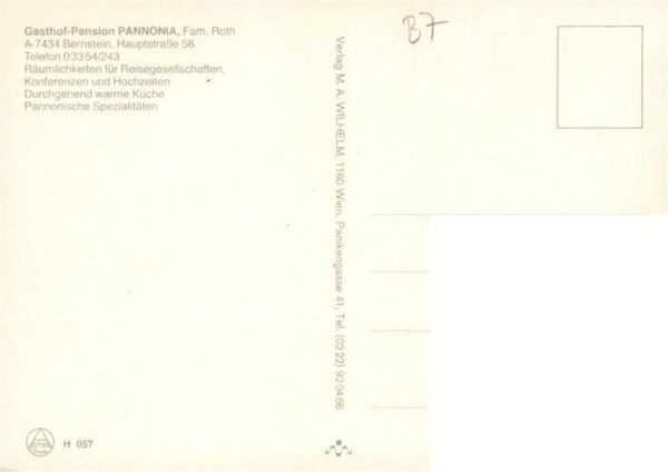Bernstein Burgenland AT Gasthof Pannonia Gastraeume – Bild 2