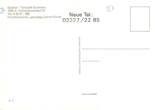 Deutsch Tschantschendorf Tobaj Gasthof Tanzcafe Gastraeume Bar – Bild 2